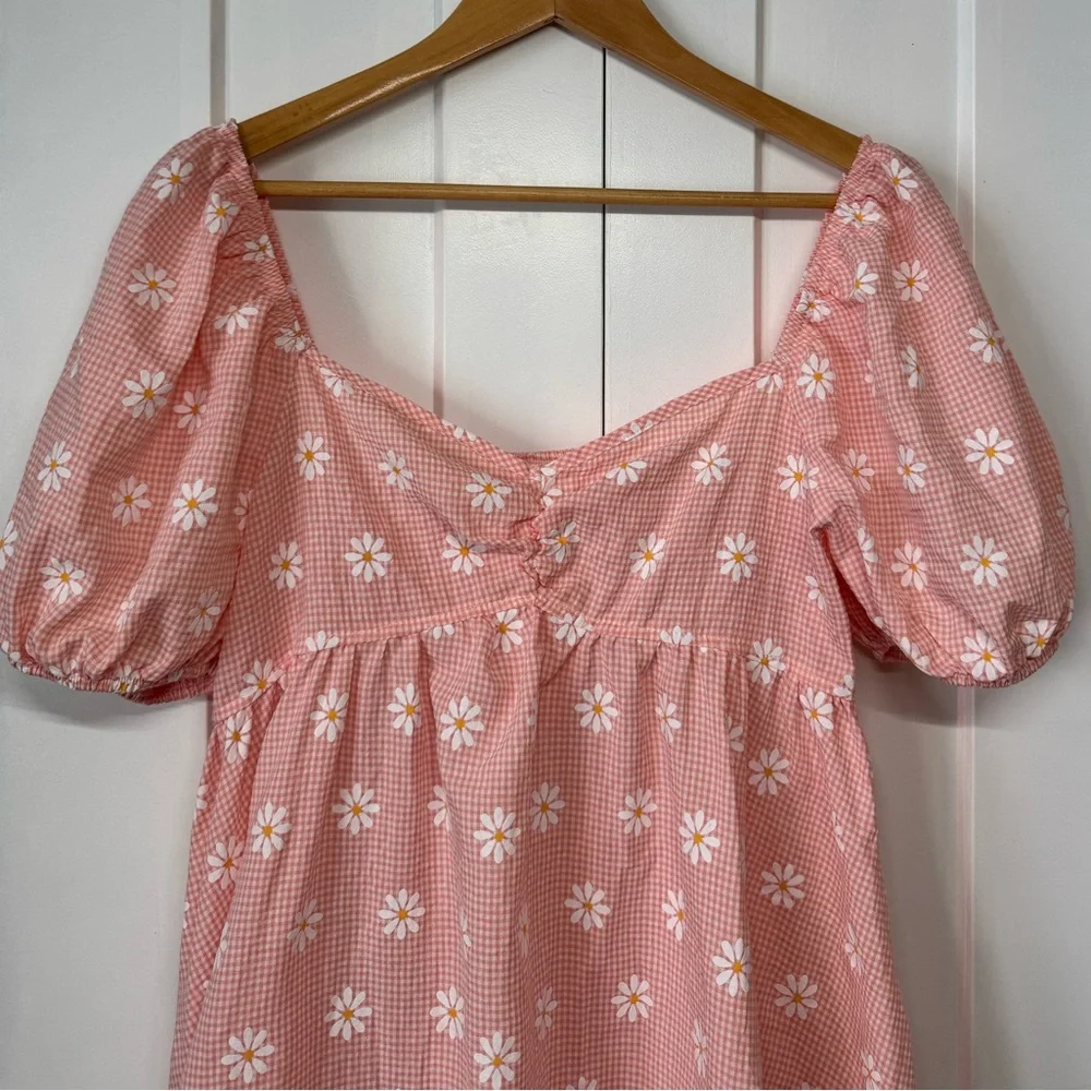 New Shein Floral Milkmaid Mini Dress - Picture 5 of 6